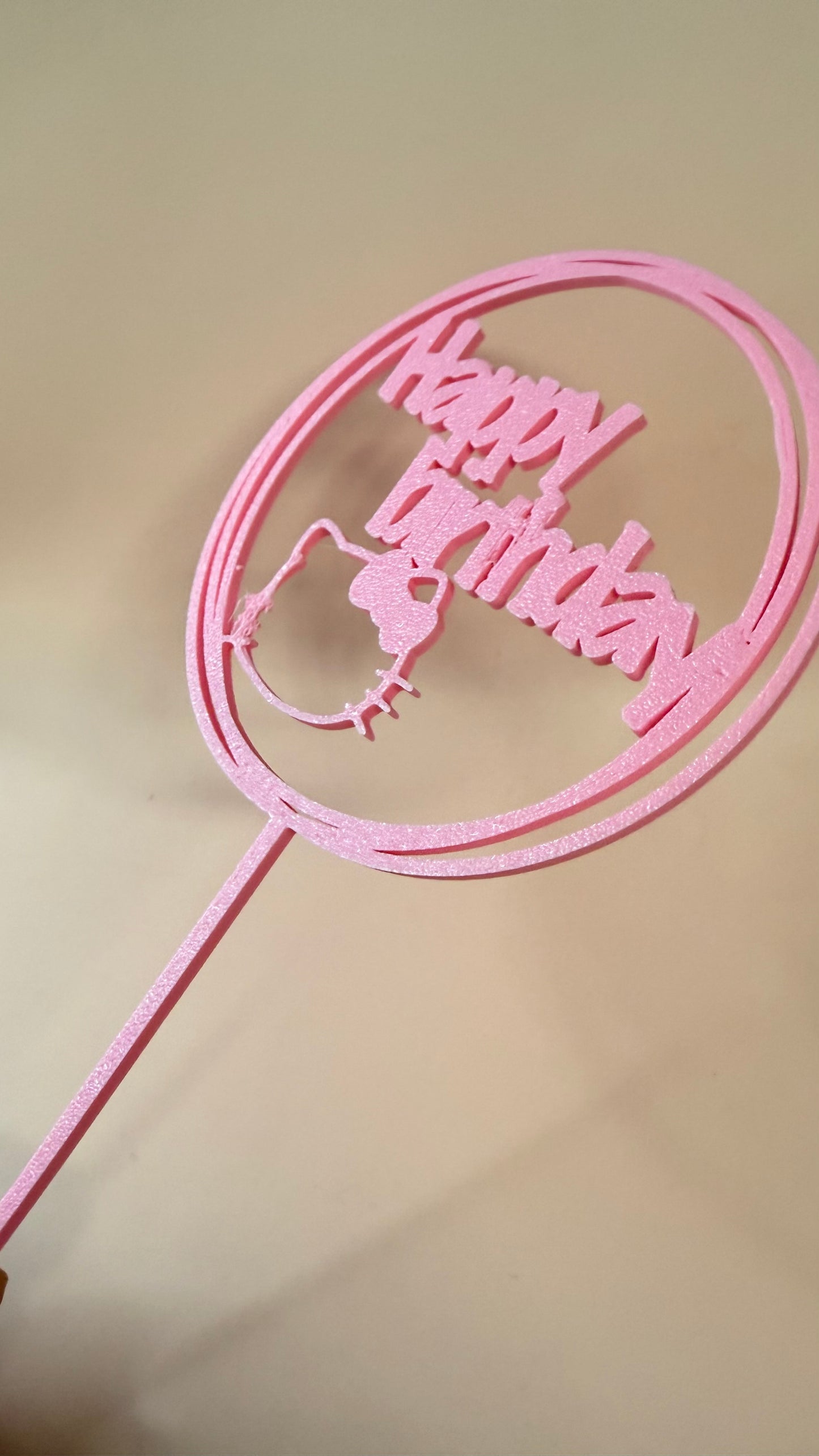 Happy Birthday hello kitty Cake Topper | S16