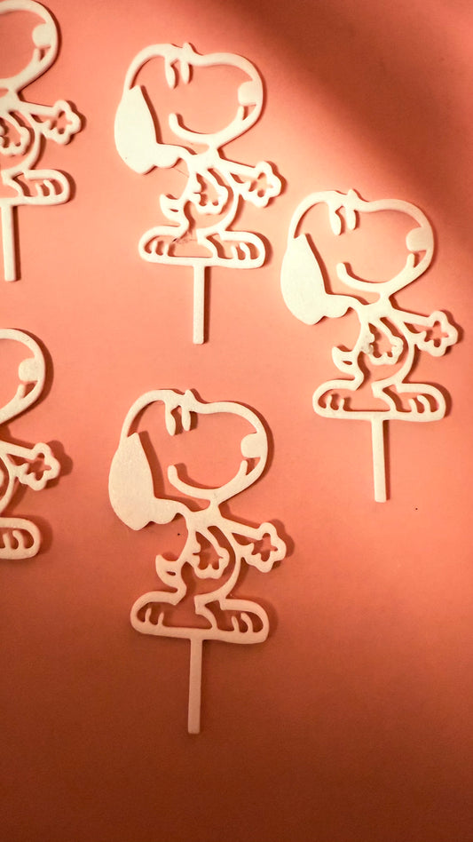 Topper para cupcakes de Snoopy 3D | S30