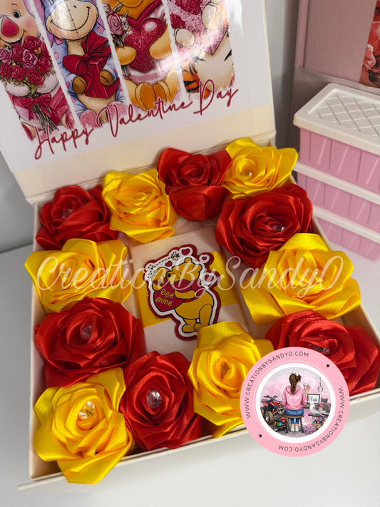 Caja de Rosas Eternas con Joyería
