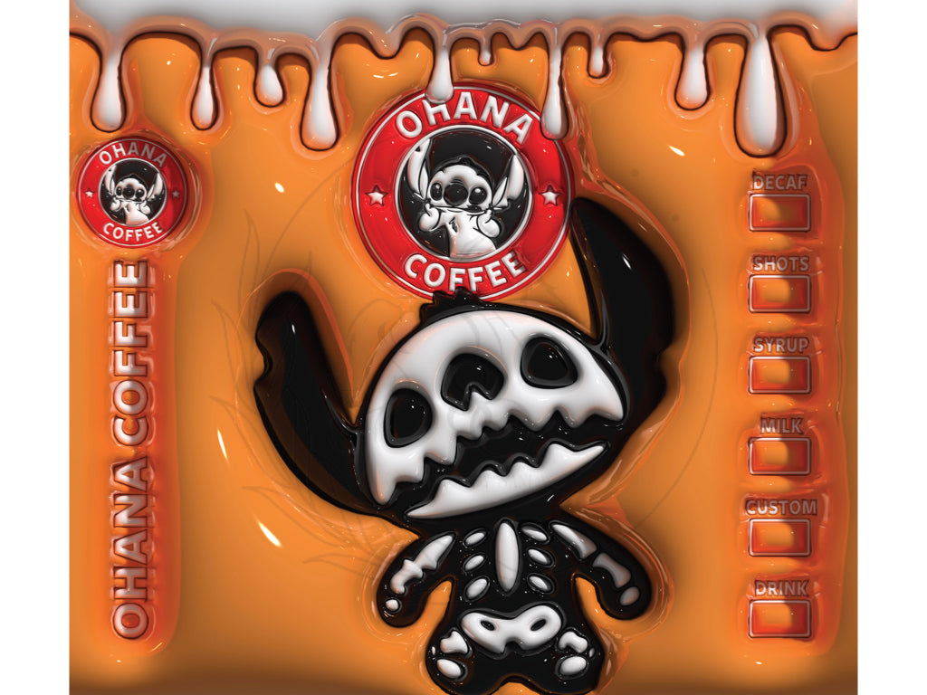 T172 Orange Stitch Sublimation Transfer