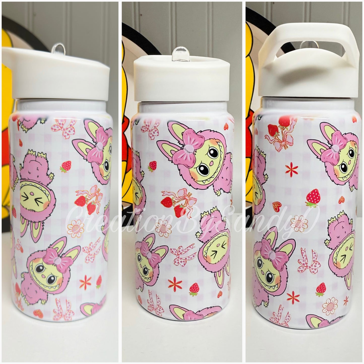 LABUBU PINK | N22 | 15oz Botella de Agua