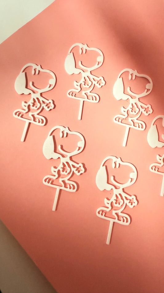 Topper para cupcakes de Snoopy 3D | S30