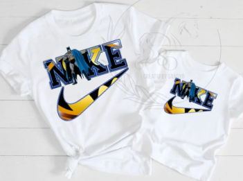 D58 DTF TRASFERS | Batman Nike