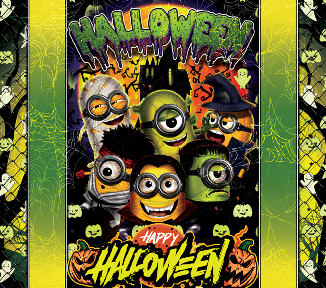 T777 | Sublimation Transfers | Happy Halloween