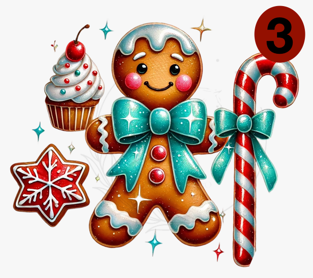 D215 DTF TRANSFERS | Gingerbread