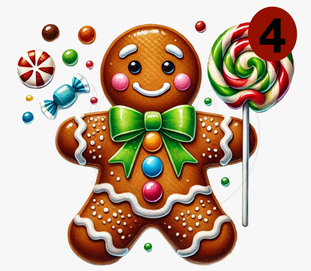 D215 DTF TRANSFERS | Gingerbread