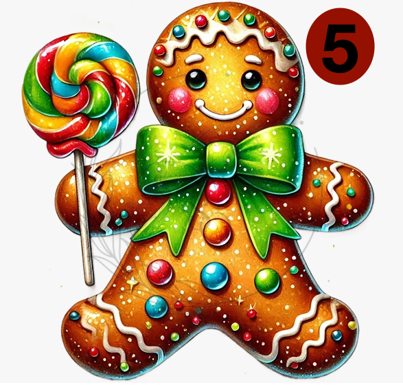 D215 DTF TRANSFERS | Gingerbread