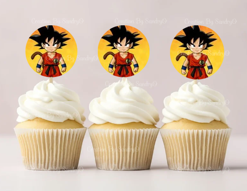 S27 | Decoración Comestible para tortas | Fiesta | Dragon Ball Z