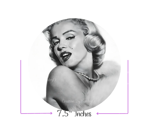 S6 | Decoración Comestible para tortas | Marilyn Monroe Cake