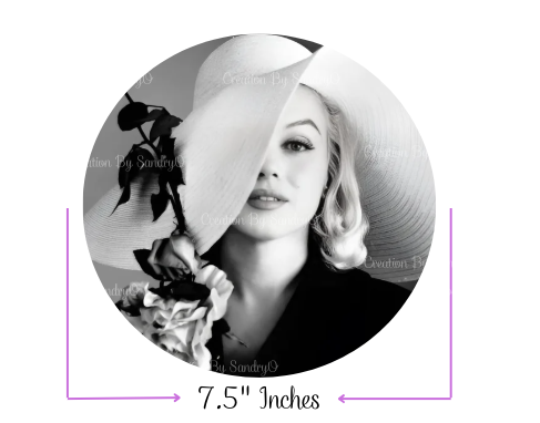 S6 | Decoración Comestible para tortas | Marilyn Monroe Cake