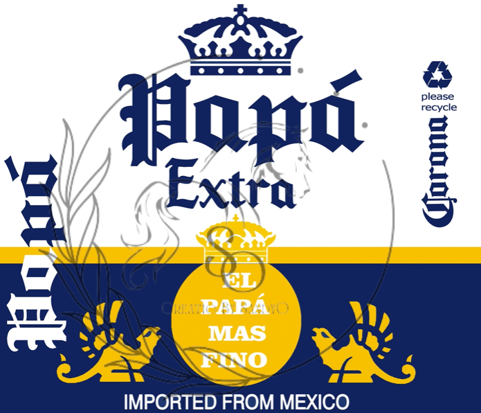 T907 Transferencia De Sublimaicon Papa | Cerveza