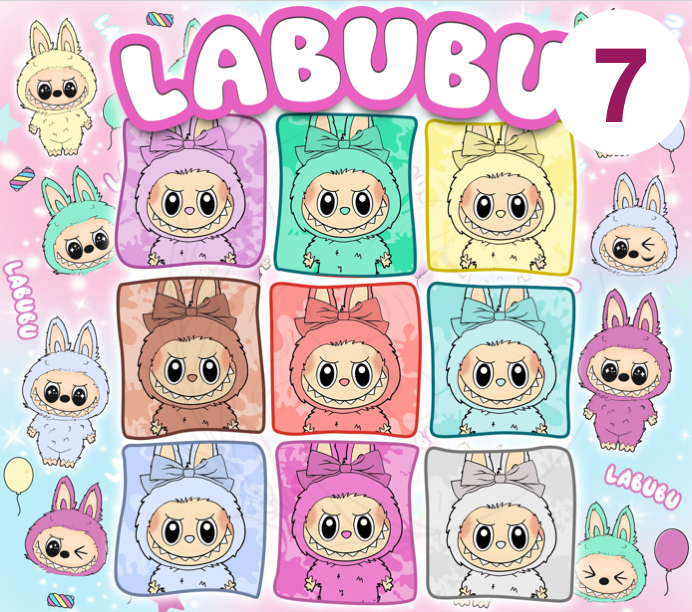 T908 TRANSFERS DE SUBLIMACION | LABUBU