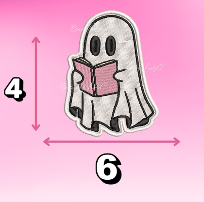 Pink book Boo | Halloween | X10 | Adhesivo Facil de colocar