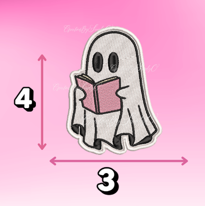 Pink book Boo | Halloween | X10 | Adhesivo Facil de colocar