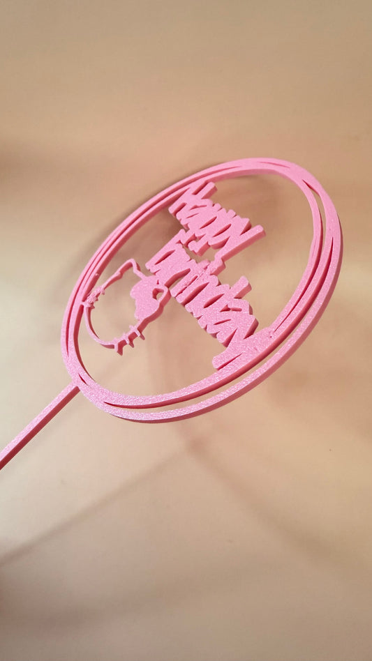 Happy Birthday hello kitty Cake Topper  | S16