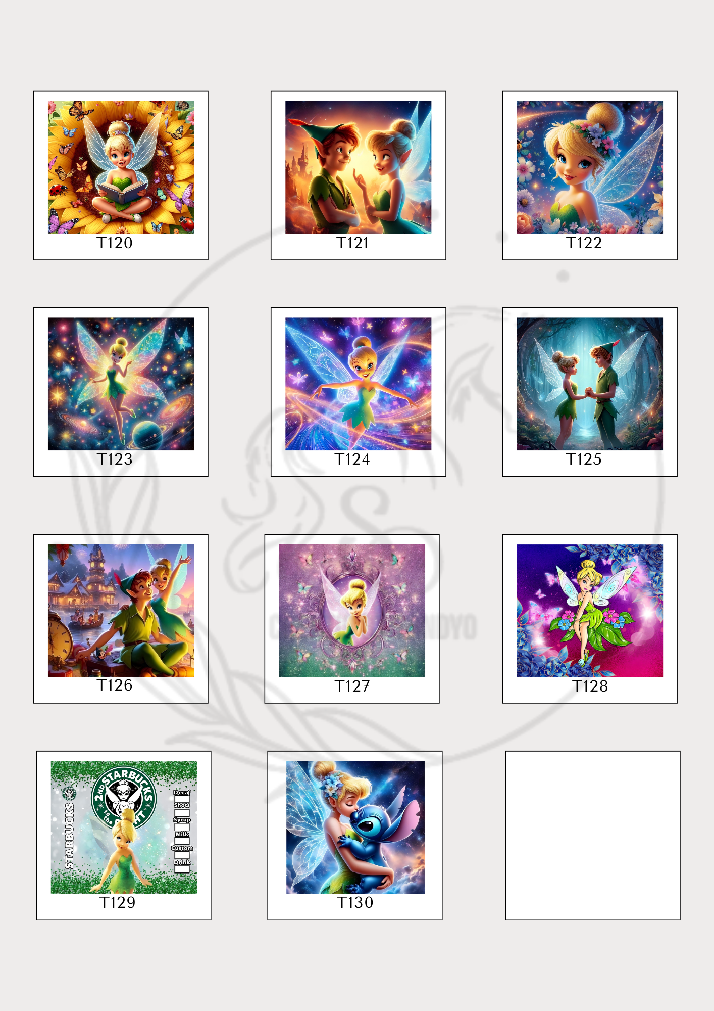 T120 | TINKERBELL | TRANSFER DE SUBLIMACION