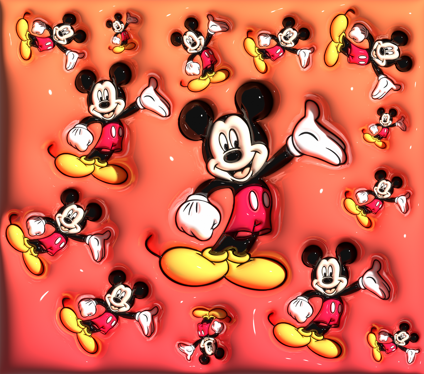 T94 | Sublimation Transfer |Puff 4 | Mickey Mouse
