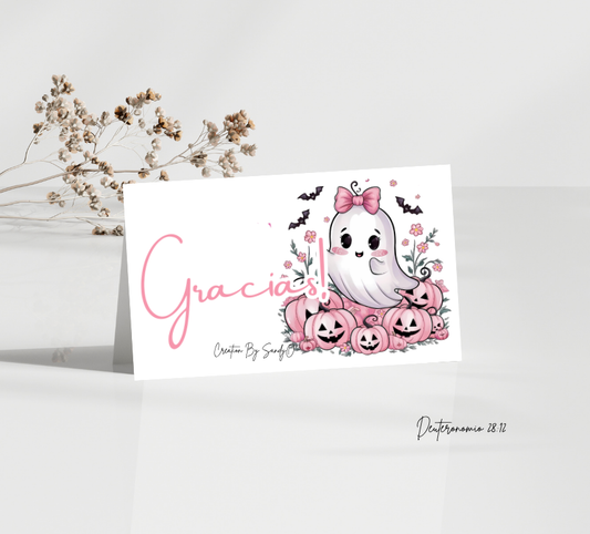 Thank You Cards | Cute Ghost | A3