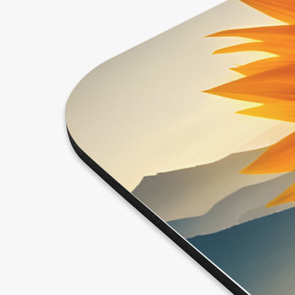 Sunflower Sunrise Mouse Pad — Scenic Floral Desk Mat for Nature Lovers