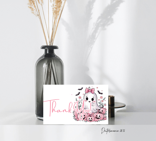 Thank You Cards | Cute Ghost | A3