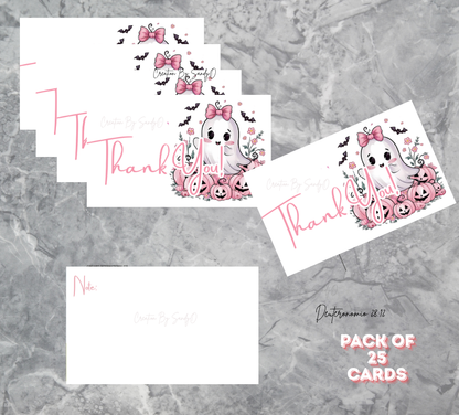 Thank You Cards | Cute Ghost | A3
