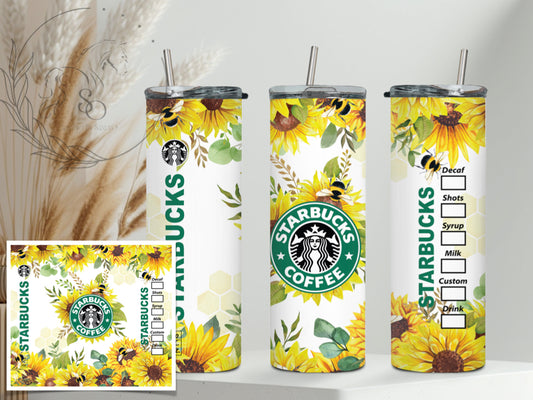 T10 | Transfers Para Sublimar Starbucks | Girasol