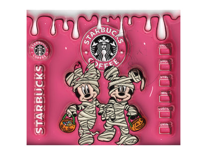 T125 Sublimation Transfer | Halloween | Minnie and Micky Mouse
