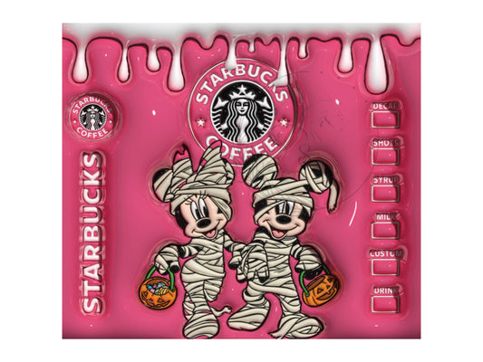 T125 Sublimation Transfer | Halloween | Minnie and Micky Mouse