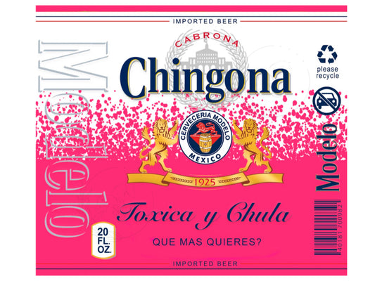 T62 Transfer de Sublimacion Chingona Rosa
