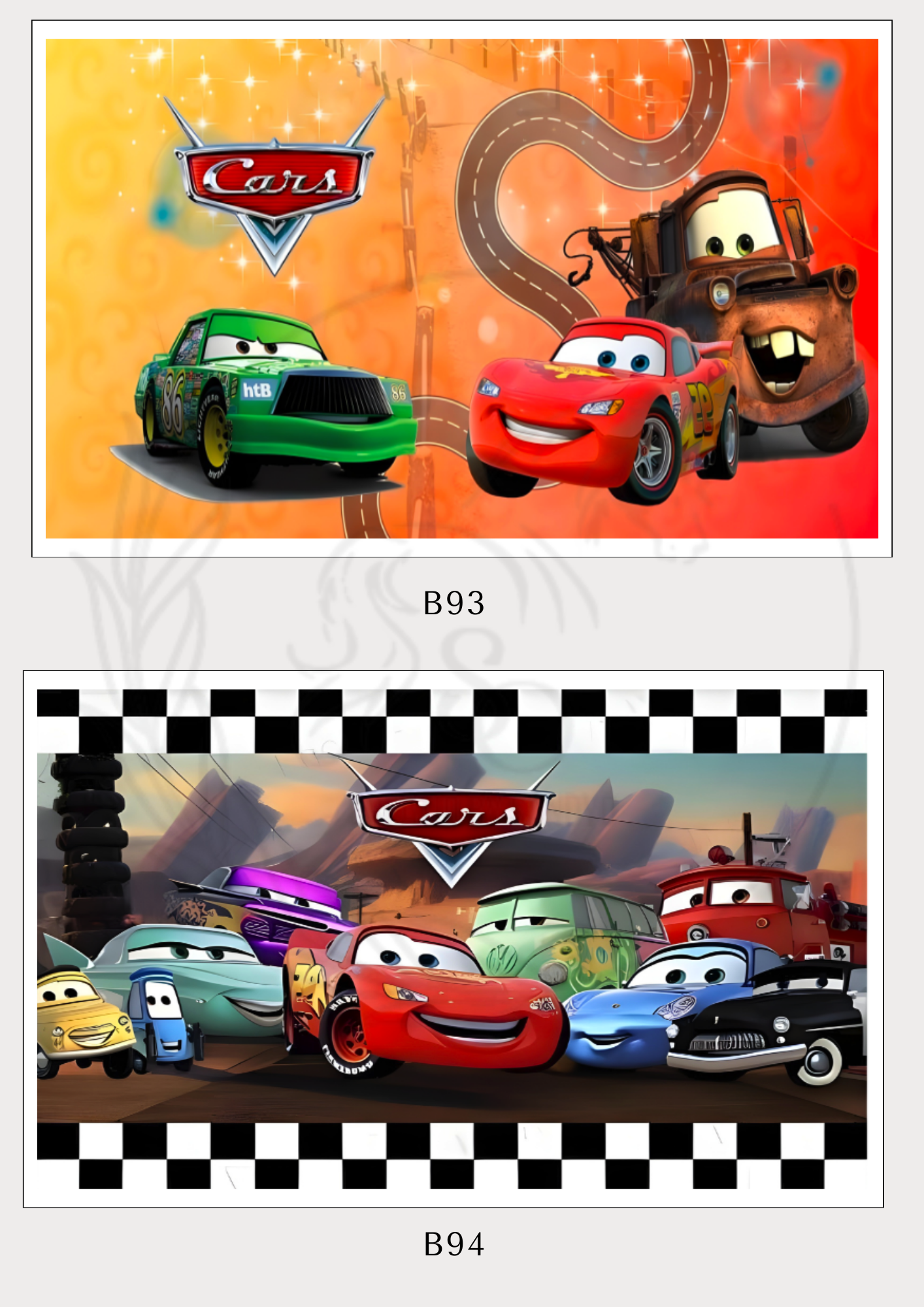 B81 - Dragon ball Z, Superman, Cars y mas..