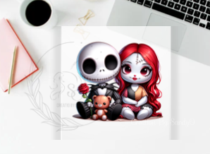 DIGITAL DOWNLOAD | PNG FILE | Jack and Sally Halloween | P60