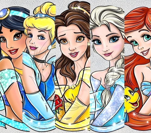 T714 | Sublimation Transfers | Princesses