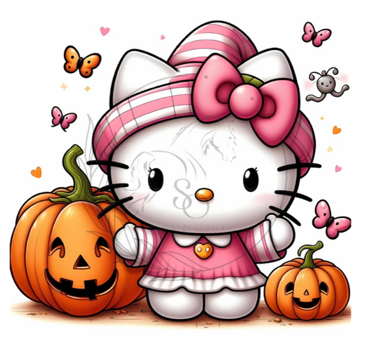 T785 Transfer for Sublimation | Hello Kitty Halloween