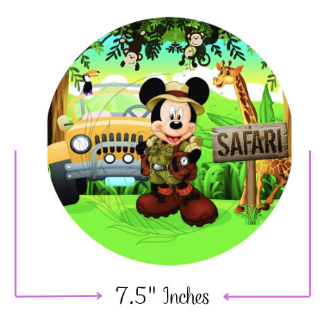S20 | Decoración Comestible para tortas | Fiesta | Mickey Mouse