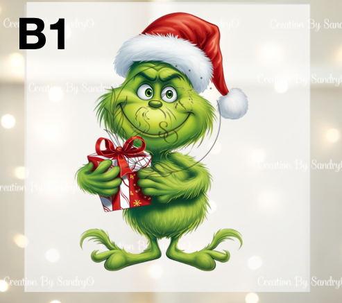 D210 DTF TRASFERS | Navidad Grinch BEBES 2