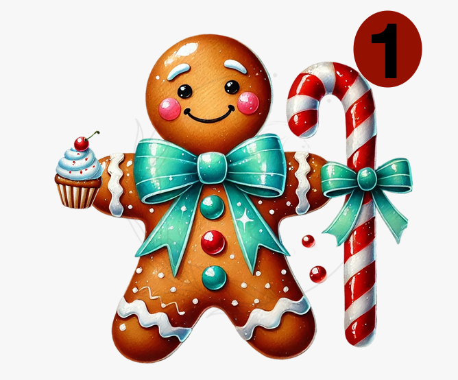 D215 DTF TRANSFERS | Gingerbread