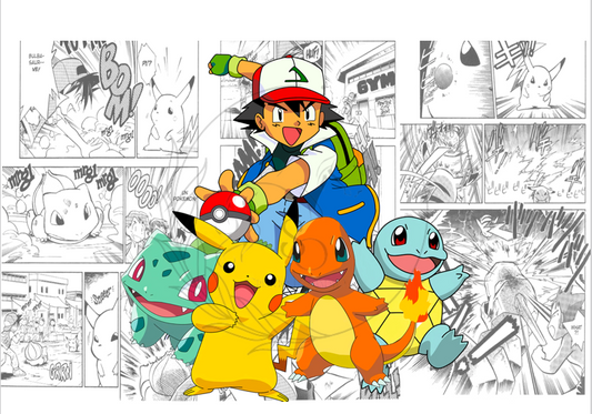 F84 Transfer de sublimación | Pokemon Equipo
