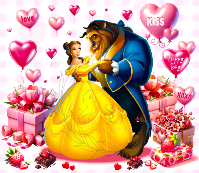 T888 Transfers De Sublimacion San Valentin | Beauty - the Beast