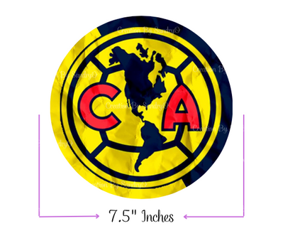S26 | Decoración Comestible para tortas | Fiesta | America Futbol