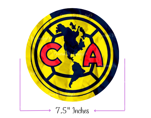 S26 | Decoración Comestible para tortas | Fiesta | America Futbol
