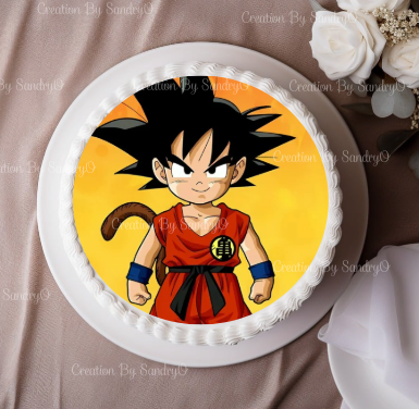 S27 | Decoración Comestible para tortas | Fiesta | Dragon Ball Z