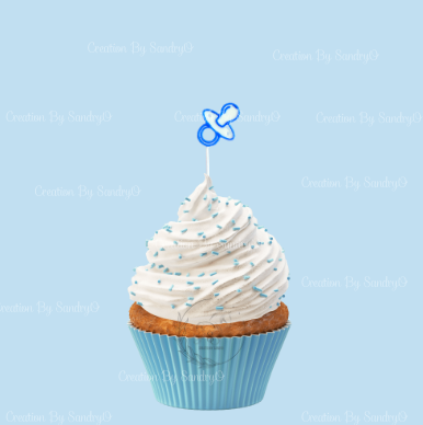 S2 Cupcake Topper BABY BOY
