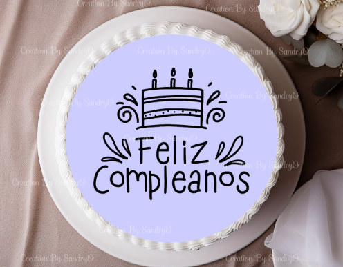 Decoración Comestible para tortas | S7 | Personalizada