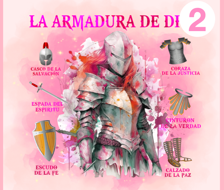 T910 | TRANSFERS DE SUBLIMACION |  LA ARMADURA DE DIOS