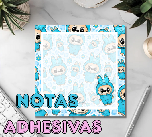 N2 Nota Adhesiva de 3X3 Pulgadas De Labubu