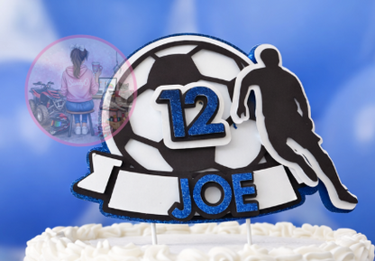 Soccer Cake Topper