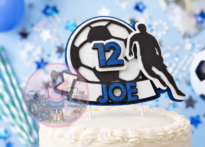 Soccer Cake Topper