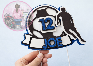 Soccer Cake Topper
