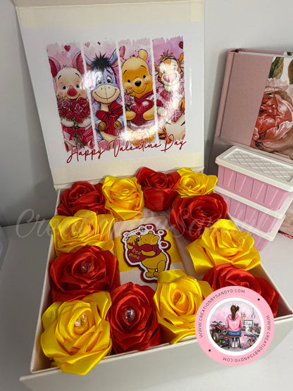 Caja de Rosas Eternas con Joyería