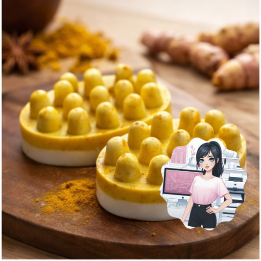 Jabón de Cúrcuma con Efecto Masaje- J7